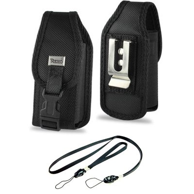 Heavy Duty Industrial Strength Rugged Case with Metal Clip and Belt loop for Casio Brigade C741 with Lanyard Set.