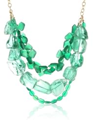 Devon Leigh Green Onyx and Green Quartz Multi-Strand Necklace