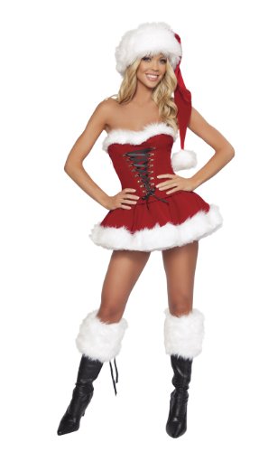 Buy J Valentine Miss Claus Skirt Set (Complete Costume) (Medium)