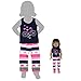 Girl and Doll Matching Outfit Clothes - Tank Top and Sweatpants Set
