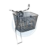 Wald 933 Front Mesh Quick Release Bicycle Basket (13 x 9.75 x 9, Black, 13X9.75X9)