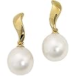 14K Yellow Gold Paspaley South Sea Cultured Fashion Oval Pearl Earrings