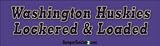 Huskies Lockered & Loaded - Funny Bumper Stickers (Large 14x4 inches)