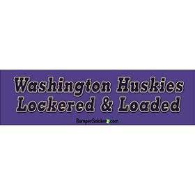 Huskies Lockered & Loaded - Refrigerator Magnets 7x2 in