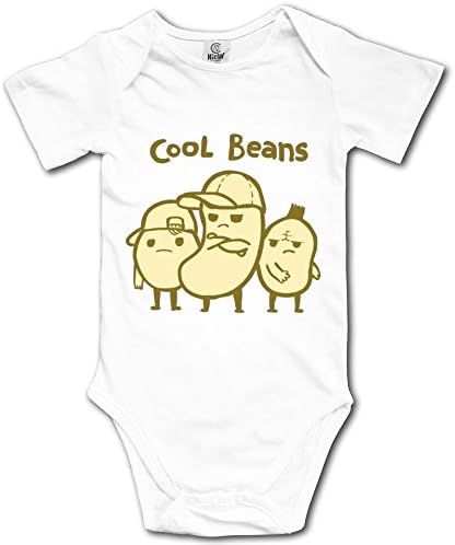 Hilal Trum Cool Bean Short-Sleeve Romper Vest Infant 6 M White