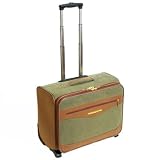 Sanpoints Wheeled Laptop Case - Fits up to 17'' Laptops (Olive/Tan)