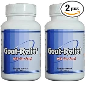 Gout-Relief for Gout (2 Bottles, 180 Capsules) Save $10