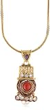 Taara "Peacock Collection" Gold and Pearl Necklace