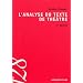 L'analyse du texte de th��tre