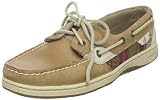 Sperry Top Sider Bluefish Womens SZ 6.5 Brown Linen/Olive Boat Shoes