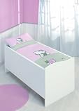 CTI 039292 Baby-Bettw&auml;sche Hello Kitty Teddy / Linon / 100 x 135 + 40 x 60 cm