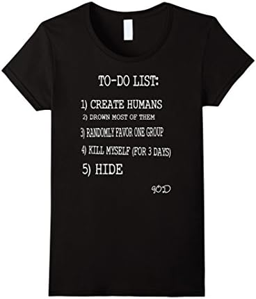 Women's To Do List Create Humans Funny Atheism Atheist Humor tshirt Small Black