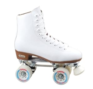 Chicago Women'sc Leather Lined Rink Skate (Size 8) (White)