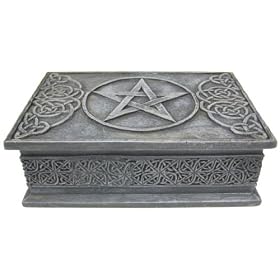 Celtic Knotwork Pentacle Trinket Box Jewelry Valet