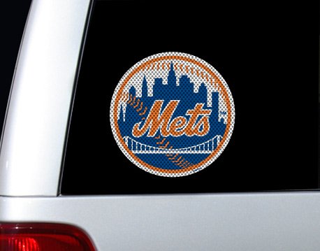 New York Mets Car Window Graphic Die Cut Film