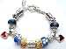Golf Mantra Bead Bracelet Blue Live Love Golf