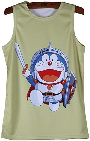 Beisitong Famous Cartoon Film Doraemon Kids Sleeveless Vest T-shirts Size XS