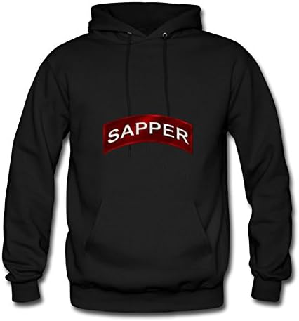 Customized Black Men Cool Large Diatinguish Sapper Tab Cotton Sweatshirts