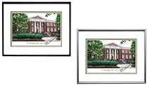 Akron Zips Framed Campus Photo Silver