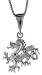 Sterling Silver Small Dragon Pendant, 11/16" (18 mm) tall