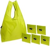 BAGGU Reusable Shopping Tote - 6-Pack,Lime,one size