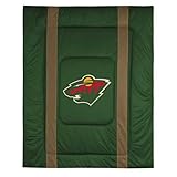 Minnesota Wild NHL "Sidelines Collection" Bed Comforter (Twin)