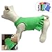Pet Clothes Small Dog Clothing Blank Color Sport Dress T-Shirts Tee Dresses Tanks Top for Small Size Female Dogs Summer Spring Pet Costumes 100% Cotton (S, Green)