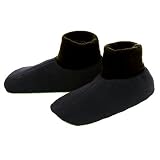 TAIGA Fleece Booties - Men's & Women's Fleece Booties Footwarmers, Black, MADE IN CANADA