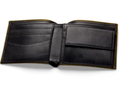 Wallet - Soft Black Handcrafted Leather Wallet & Credit Card Holder - Four Slots For Credit Cards & Window Pocket