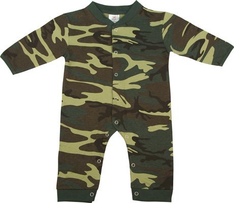 67057 LONG SLEEVE / LEG WOODLAND INFANT ONE-PIECE (3-6 months)