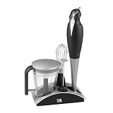 Kalorik CMM-18262 200-Watt, 4-In-1 Combi Stick Mixer, Black Silver