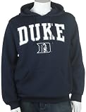 Soffe Duke Hoodie with Arch and Mascot (X-Large, Navy)