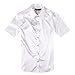 ZERDSKY Men's Regular-Fit Satin Shiny Solid Color Shirt