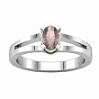 14K White Gold Morganite Ring