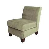 Nora Velvet Armless Chair - Sage
