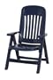 SIEGER 828/BL Klappsessel Comtesse blau aus Vollkunststoff