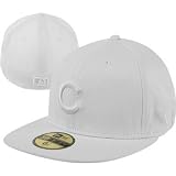 MLB Chicago Cubs White on White 59FIFTY Fitted Cap (7 1/2)