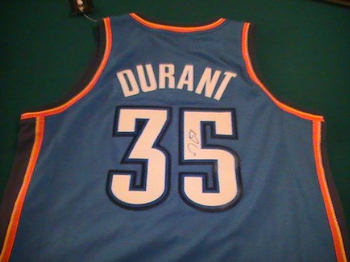 KEVIN DURANT SIGNED AUTOGRAPHED JERSEY OKLAHOMA CITY THUNDER COA + PROOF PHOTO