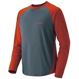 (モンベル)mont-bell WIC. ラグラン ロングスリーブT Men’s 1104718 TESD テラカッタ×シャドウ M