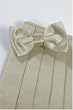 Bowtie and Cummerbund Set - Luxury Satin Bamboo