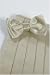 Bowtie and Cummerbund Set - Luxury Satin Bamboo