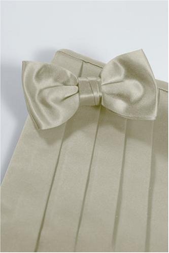 Bowtie and Cummerbund Set - Luxury Satin Bamboo