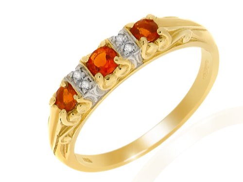 Damen-Ring 9 Karat (375) Gelbgold Gr. 56 (17.8)  1 Citrin 123R0415-03 Preisvergleich