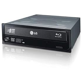 LG Electronics LightScribe 8x SATA Blu-ray Combo Internal Drive UH08LS10 BLACK/RBOX (Black)