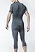 CLSL TM-P15-GRKZ_Medium Tesla Men's Compression Capri Shorts Baselayer Cool Dry Sports Tights P15