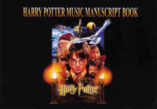 Harry Potter Music Manuscript Book: 24 Pages, 6 Staves