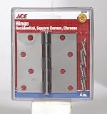 ACE 01-3550-224 RESIDENTIAL HINGE SQUARE 4 CHROME (Pack of 5)