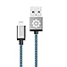 iPhone 6s Charger, Apple Certified F-color 3Ft Nylon Braided 8 Pin Lightning Cable for iPhone 6S 6S Plus 6 6 Plus 5 5S 5C, iPhone SE, iPad Pro, iPad Mini 4, iPad Air 2 Mini, iPod 5 and More Grey