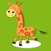 Produkt-Bild: Eine Giraffe - Keilrahmenbild 20x20x4 cm