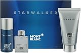 Montblanc Starwalker by Montblanc for Men 3 Piece Travel Set Includes: 0.17 oz Miniature Collectible + 1.7 oz Shower Breeze + 0.7 oz Deodorant Stick